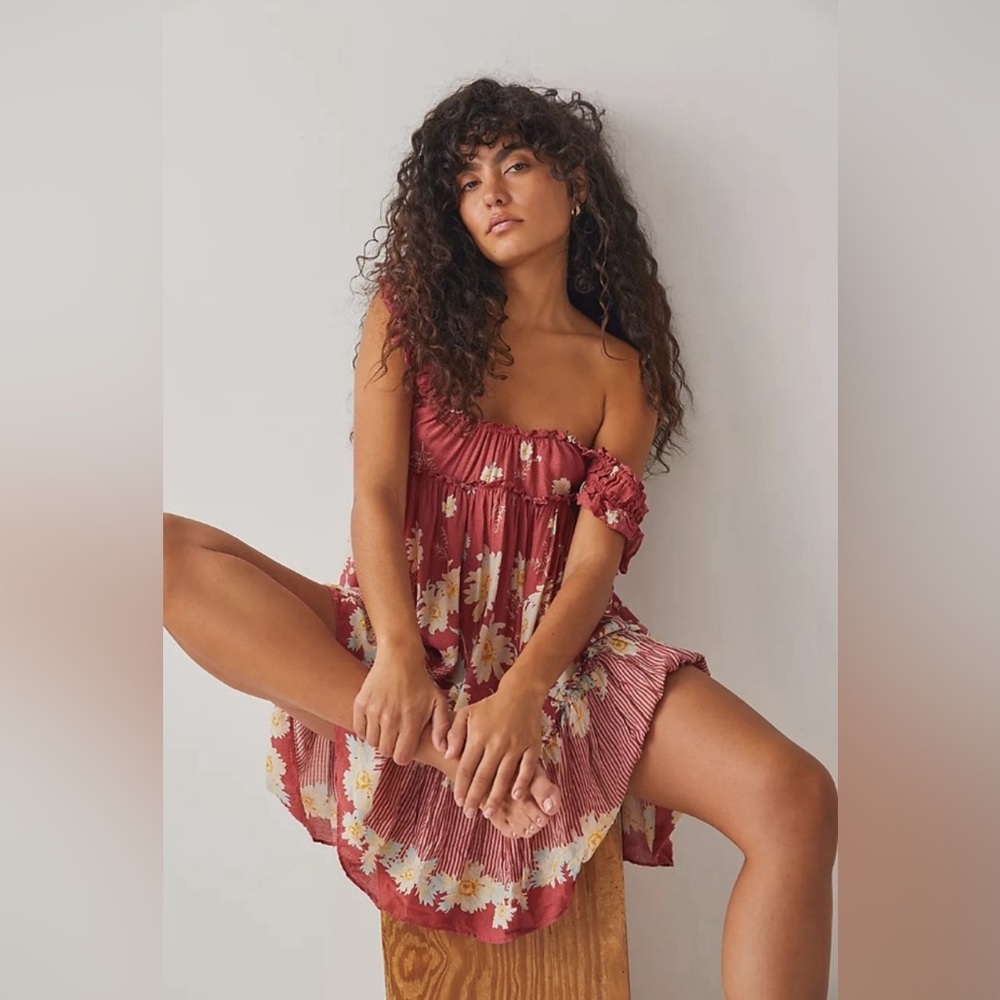 Free People Bali Wild Daisy Mini Dress